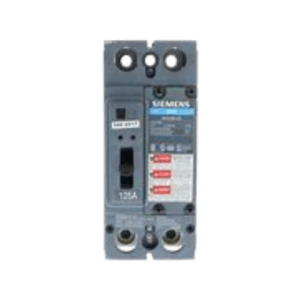 Interruptor QR, 2P, 125A, 240V, 10 KA. Bornes en lado de la carga.