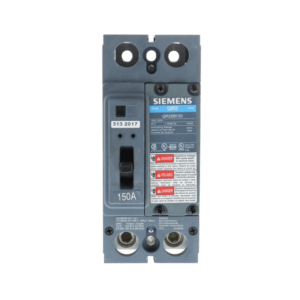 Interruptor QR, 2P, 150A, 240V, 10 KA. Bornes en lado de la carga.