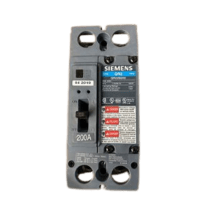 Interruptor QR, 2P, 200A, 240V, 10 KA. Bornes en lado de la carga.