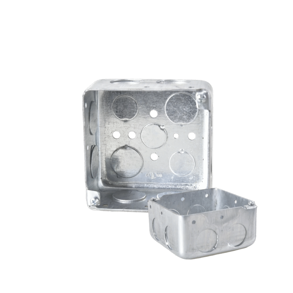 CAJA CUADRADA PROFUNDA CON TORNILLOS 1_2_ UL